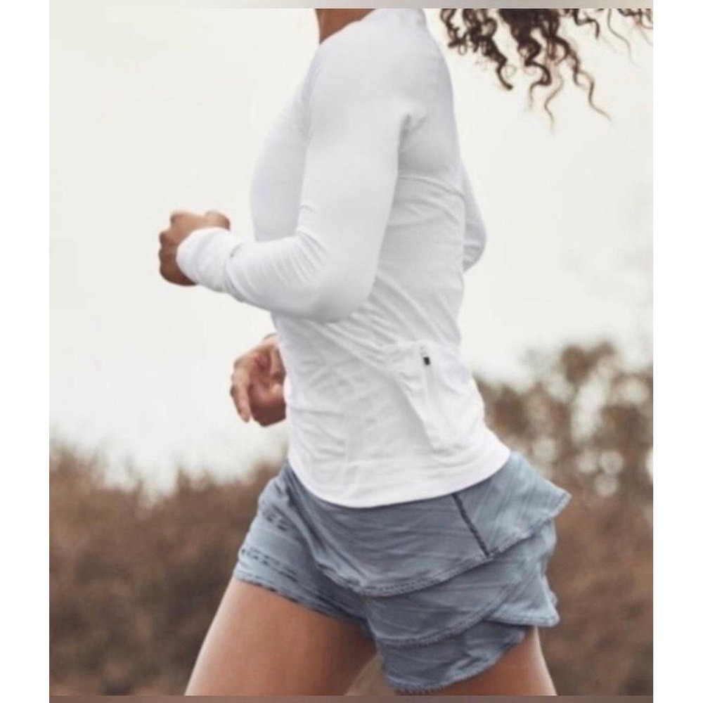 Athleta Swagger Skort Layered Ruffle Navy Women's size Small Pickleball Running